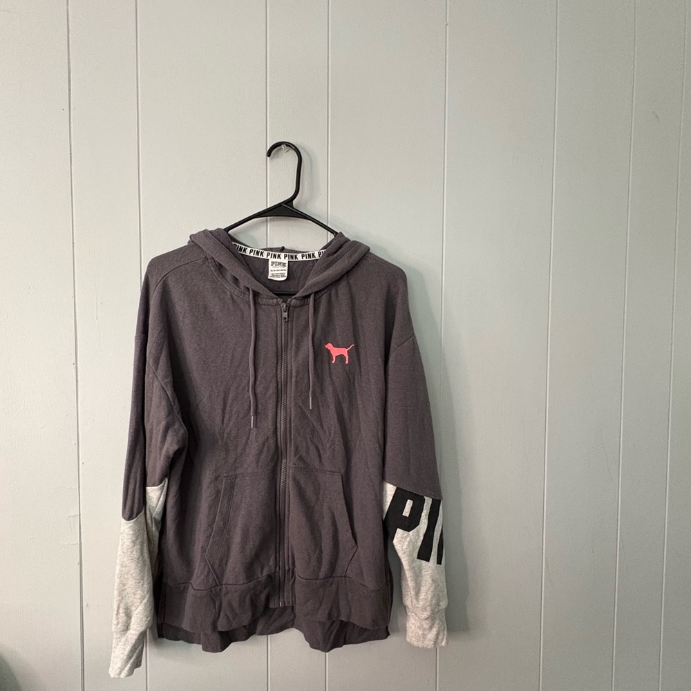 Victoria's Secret Gray and White Kids Jacket